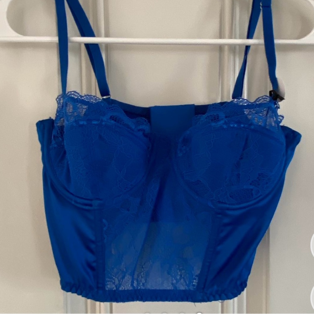 Royal blue corset top